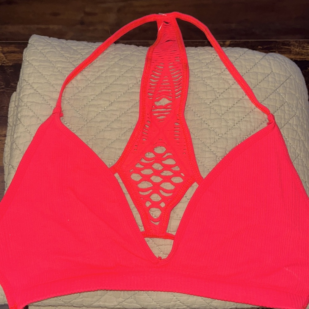 Strappy Free People Intimately ribbed Bralette.